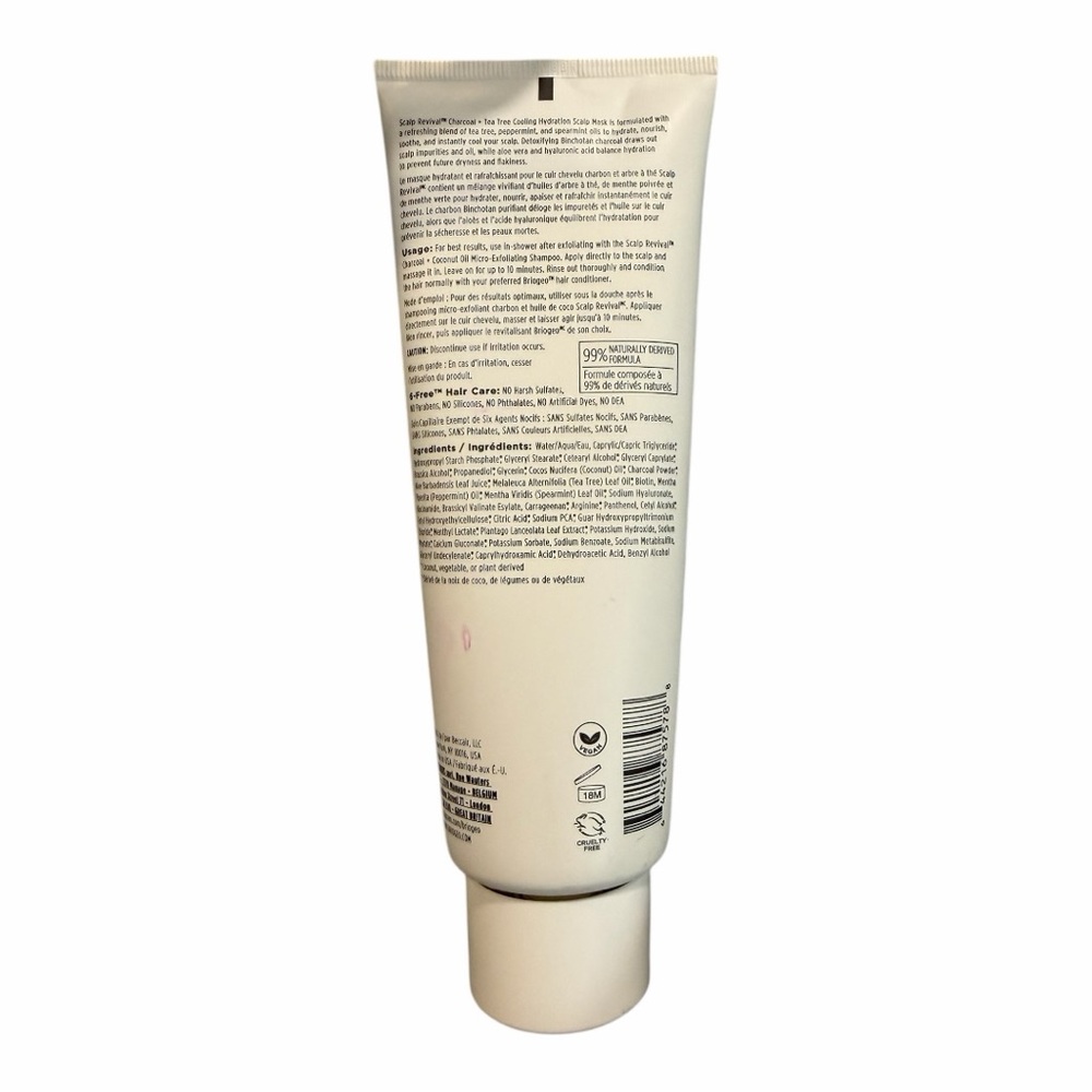 Briogeo Scalp Revival Charcoal + Tea Tree Cooling Hydration Scalp Mask - Vegan - Picture 2 of 5
